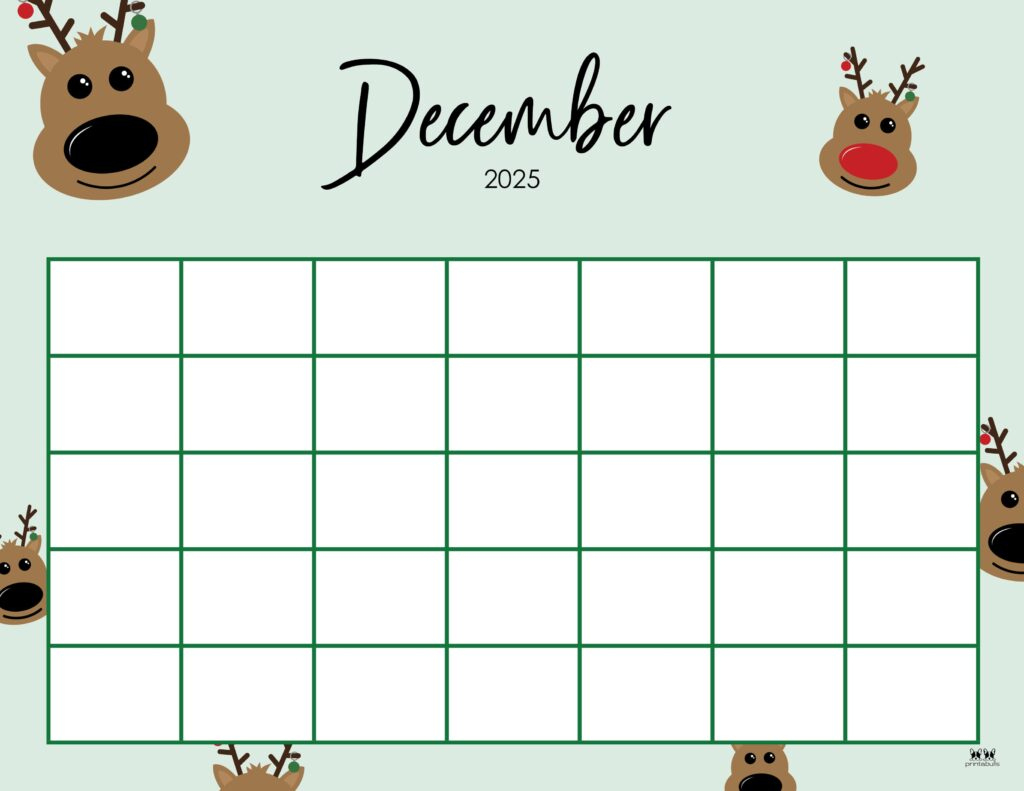 December 2025 Calendars - 107 Free Printables | Printabulls pertaining to Cute December 2025 Calendar Printable